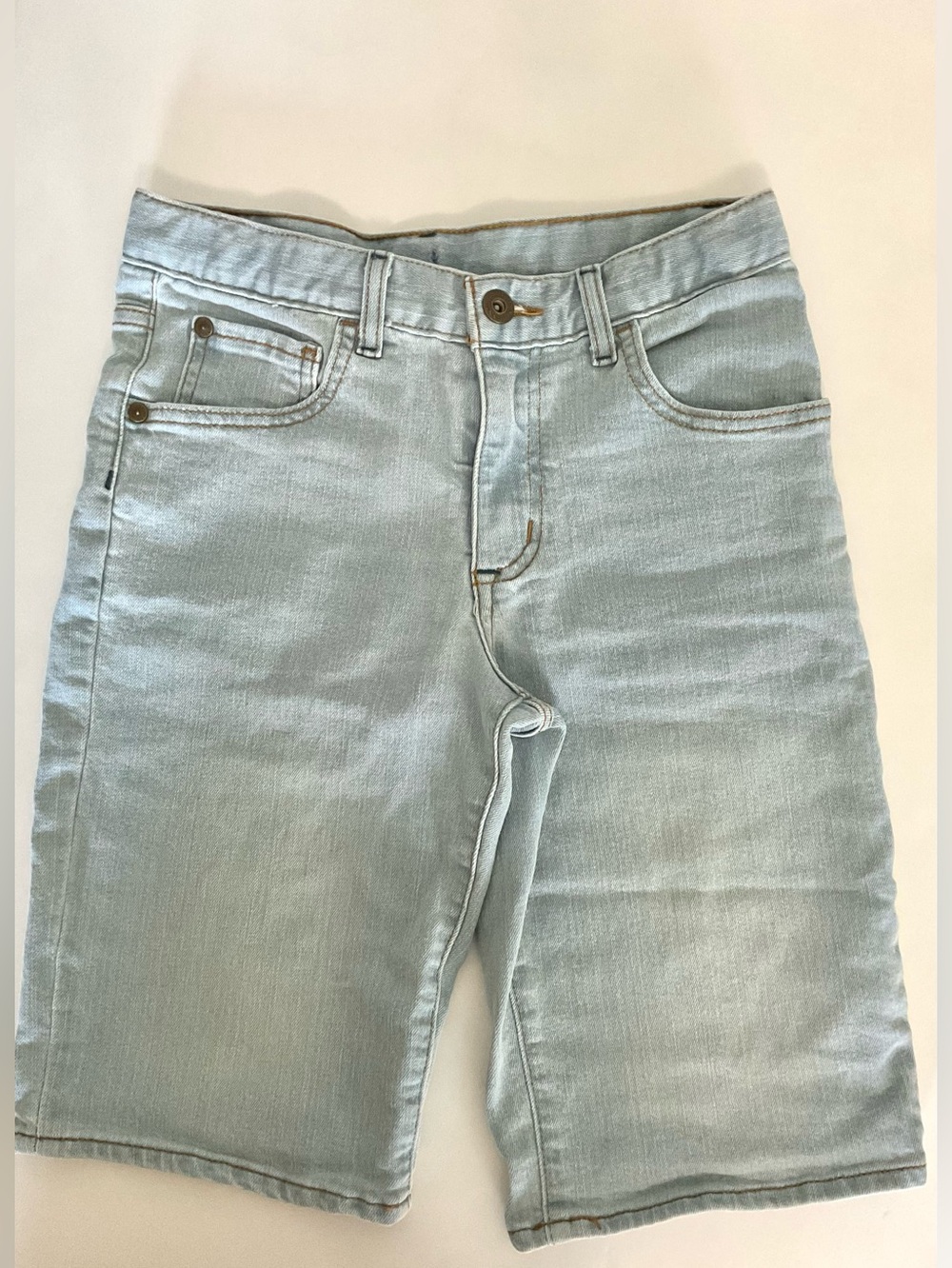 Kids Light Blue Denim Bermuda Shorts